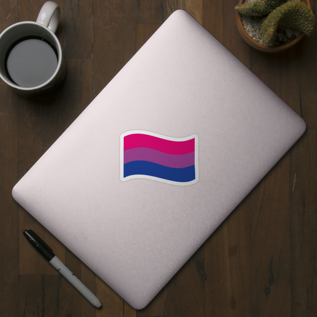 Bisexual Emoji Flag by Adadita